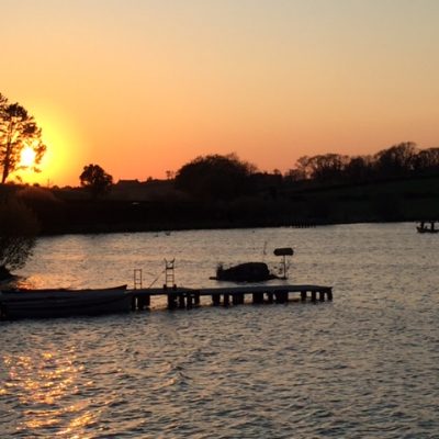BAC Fly Fishing at sunset on Corbet Lough 9 May 2016 - Photograph courtesy of Andy Cleeve