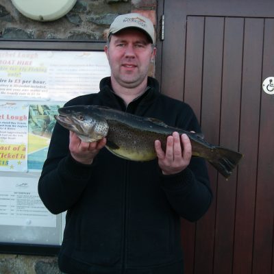 BAC Bobby Blakley Cup 4 March 2017 - Roger McClements winner with Brown Trout 5lbs 8ozs taken on the fly