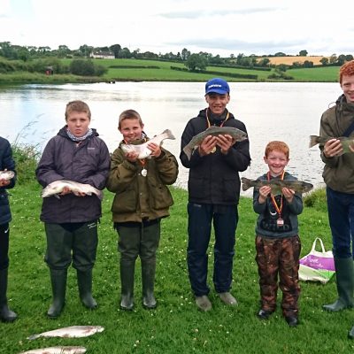 BAC Corbet Lough 1 July 2017 - Martin Dynes Trophy competition - Junior anglers and their fish