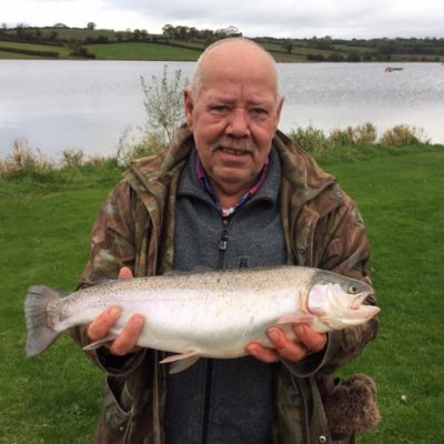 BAC Dan Tumilty with Rainbow Trout 5lbs 2ozs caught at Corbet Lough on 26 October 2016