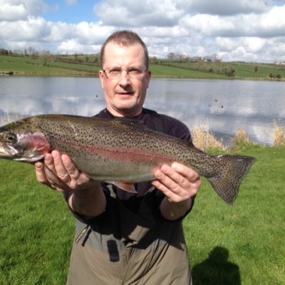 BAC Corbet Lough Rainbow Trout caught by Gerard Lyness 1 April 2014