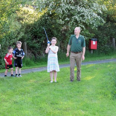 BAC Keith Cole, APGAI gives a junior angler some tuition - Corbet Lough 25 May 2017