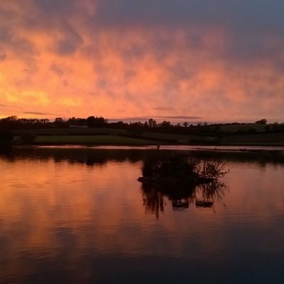 BAC  A May sunset on the Corbet Lough - Photograph courtesy of Darrell McKinley