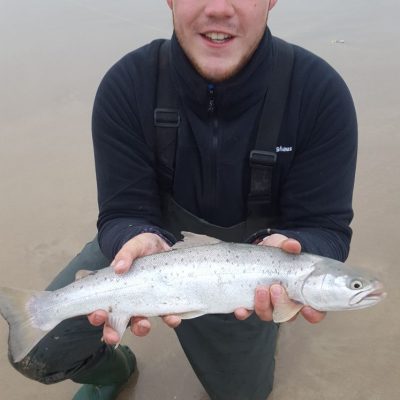 BAC Andrew Rea with a nice Sea Trout taken on the fly - June 2018
