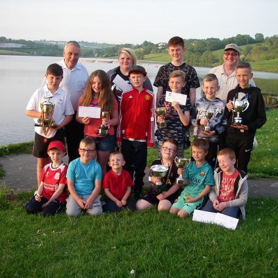 BAC Juvenile and Junior Anglers at the Prize Distribution Evening at Corbet Lough on 31 May 2018