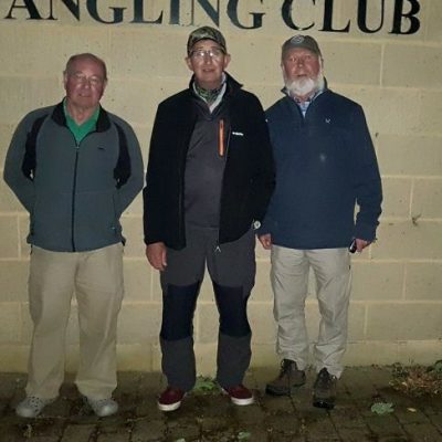 BAC Noel Burns, Colin Crothers and Joe Curran at the Otterburn Brown Trout Competition on the River Bann - June 2018