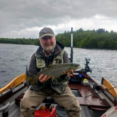 BAC - Lough Sheelin 2019 Joe Curran with a great Brown Trout taken on Mayfly 