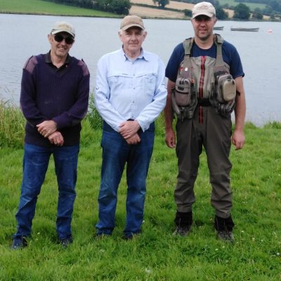BAC - The Shooter Cup at the Corbet Lough on 3 August 2019 - Dessie Graham 2nd, Sam Grant 1st and Roger McClements 3rd