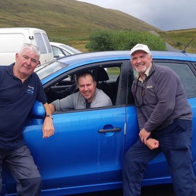 BAC - Linda Clinghan Shield at Spelga Dam on 10 August 2019 - Trevor Jones 3rd, Roger McClements 1st and Geoff Hylands 2nd
