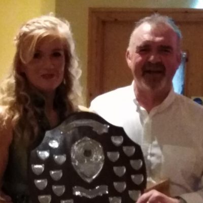 BAC - Special Guest Clare Flack presents the Angler of the Year Shield to Geoff Hylands - 31 January 2020