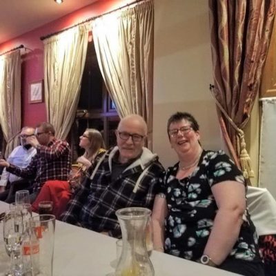 BAC - Wilson and Jennifer enjoy the Dinner Dance in the Anglers Rest on 31 January 2020 