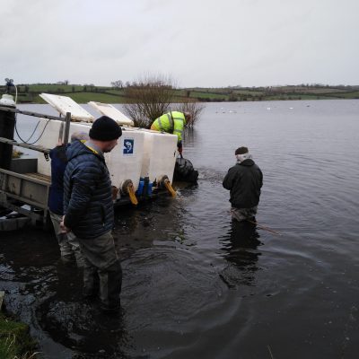 BAC - Fish Stocking at Corbet Lough on 17 March 2020