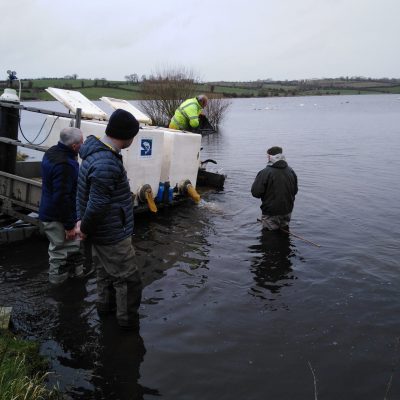BAC - Fish Stocking at the Corbet Lough on 17 March 2020