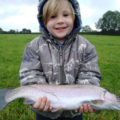 BAC - A happy juvenile with a nice fish caught at the Corbet Lough on Saturday 4 July 2020