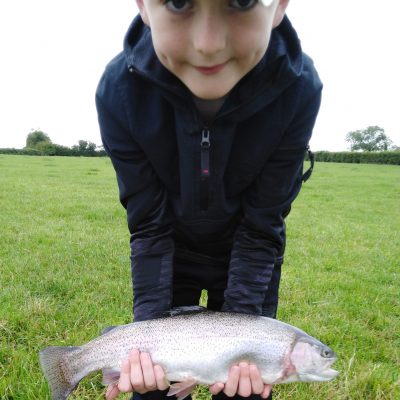 BAC - A juvenile angler with a nice fish caught at the Corbet on Saturday 4 July 2020