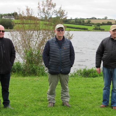 BAC - Noel Burns 3rd, Wilson Clinghan 2nd and Sam Grant winner of the Shooter Cup at Corbet Lough on 29 August 2020