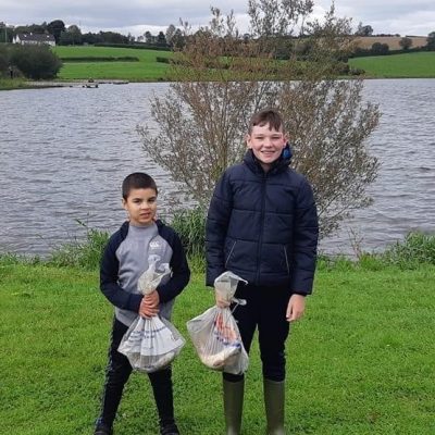BAC - Junior anglers at the Corbet Junior Cup competition at the Corbet Lough on 29 August 2020 