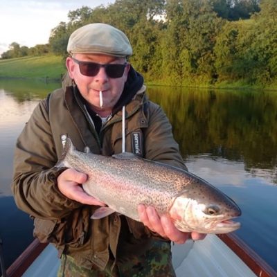 BAC - Dean McStraw with a fantastic Rainbow caught at the Corbet Lough on 25 July 2020