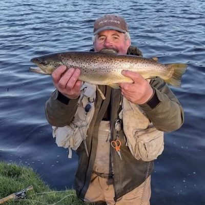 BAC - Leonard Ervine with a great Brown Trout c5lbs caught on the fly at the Corbet Lough on Sunday 20 March 2022  