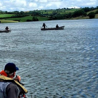 BAC - Corbet Lough Open Boat Fly Fishing Competition 25 June 2022 - Surveying the competitors