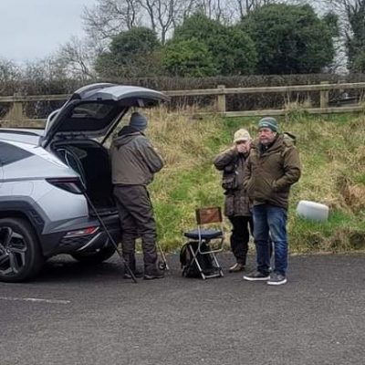 BAC - Paul McKinstry, Davy McCandless and Geordie Gallagher prior to the Bobby Blakley Cup competition at the Corbet Lough on 4 March 2023