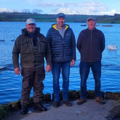 BAC - Bruce Carson Trophy at the Corbet Lough on 30 March 2024. Leonard Ervine 3rd, Roger McClements 1st and Donald McClearn 3rd 