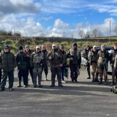 BAC - Anglers at the start of the Bobby Blakley Cup and the Joe Curran Cup competitions at the Corbet Lough on Saturday 2 March 2024