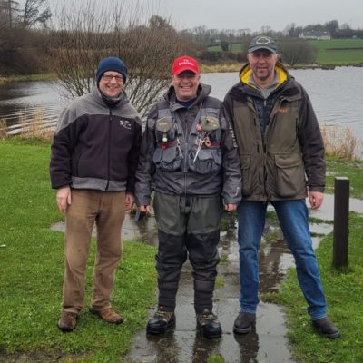 BAC - Angela Murtagh Cup competition at the Corbet Lough on 16 March 2024. Brendan Downey 3rd, Frank Kearney 1st and Roger McClements 2d