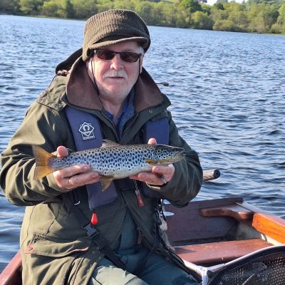 BAC - Sam Watt with a lovely brown trout on Lough Arrow, Co Sligo 17 May - 19 May 2024