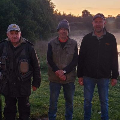 BAC - The Otterburn Trophy at the Corbet Lough on 15 June 2024. Davy McCandless, 2nd, Dessy Graham, 3rd and Roger McClements 1st
