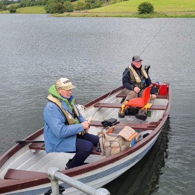 BAC - Anglers ready for the off. Boat Anglers Cup at Corbet Lough on 28 June 2024