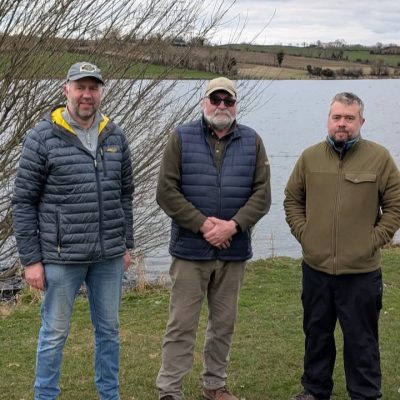 BAC - Bruce Carson Trophy at the Corbet Lough on 15 March 2025. Roger McClements 2nd, Raymond Cherry 1st and Keith Gibson 3rd
