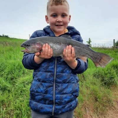 BAC - Junior angler with a nice fish caught at the Corbet Lough during May 2925