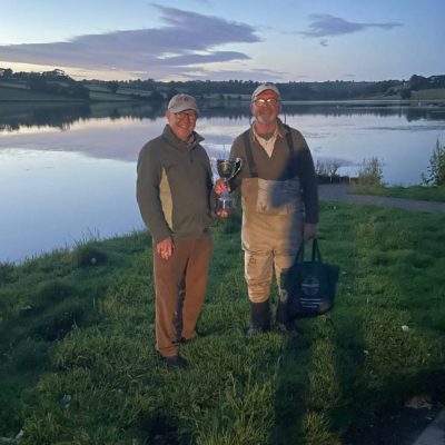 BAC - Brendan Downey presents the Brendan Downey Cup to Geoff Hylands at the Corbet Lough on 28 June 2025.