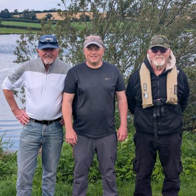 BAC - Straghan Cup fished at the Corbet Lough on 26 July 2025. Lenny Murray 3rd, Stevie Clarke 1st and Wilson Clinghan 2nd