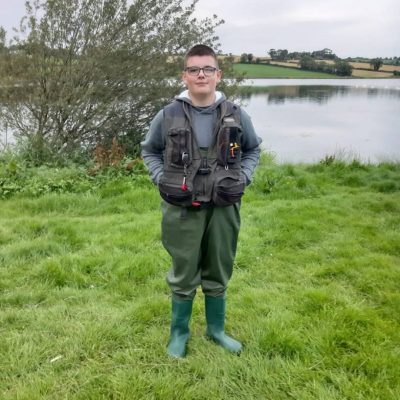 BAC - Juvenile angler Louis Clarke winner of the Barlow Shield at Corbet Lough on 2 August 2025
