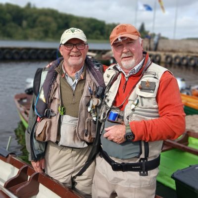 BAC - Club members Geoff Hylands and Joe Curran at the Melvin Open August 2025. Photo courtesy of Garrison and Lough Melvin Anglers