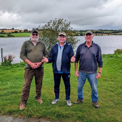 BAC - Hanlon Cup at Corbet Lough on 30 August 2025. Raymond Cherry 3rd, Colin Crothers 1st and Donald McClearn 2nd