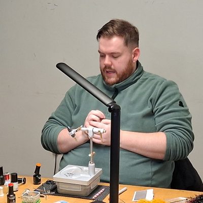 BAC - Andrew Rea, Captain of the Irish Spring International Fly Fishing Team provides a fly tying demonstration at the Clubhouse on Wednesday 11 February 2026.
