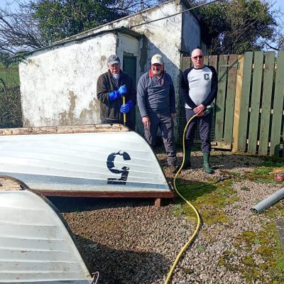 BAC - Club volunteers preparing the boats for the 2026 season.