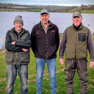 BAC - Bobby Blakley Cup at the Corbet Lough on 7 March 2026. Dessy Graham 2nd, Roger McClements 1st and Donald McClearn 3rd