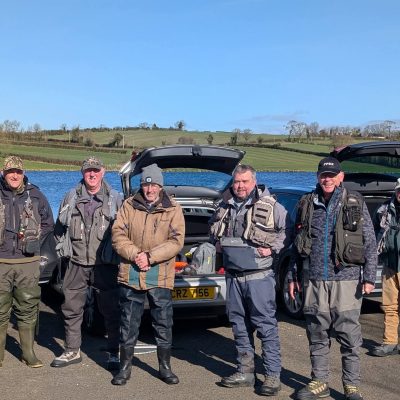 BAC - Anglers setting up for the Bobby Blakely Cup at the Corbet Lough on 7 March 2026