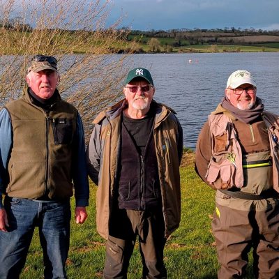 BAC - Angela Murtagh Cup at Corbet Lough on 28 March 2026. Donald McClearn 3rd, Wilson Clinghan 1st and Geoff Hylands 2nd.