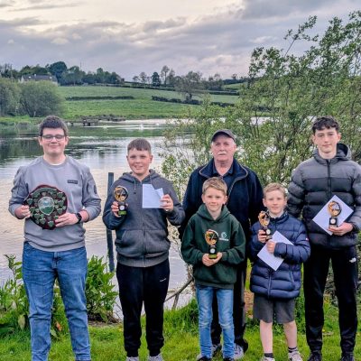 BAC - Juvenile and Junior anglers with their prizes won in the 2025 season