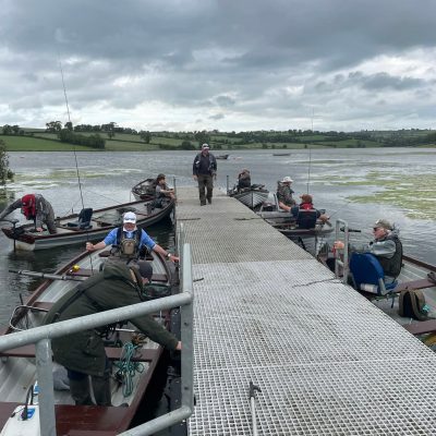 BAC- Boat Anglers Cup at Corbet Lough on 27 June 2026. Anglers at the boat jetty.