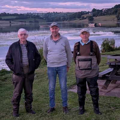 BAC - Otterburn Trophy Competition at the Corbet Lough on Saturday 20 June 2026.  Sam Grant 2nd, Roger McClements 1st and Dessy Graham 3rd