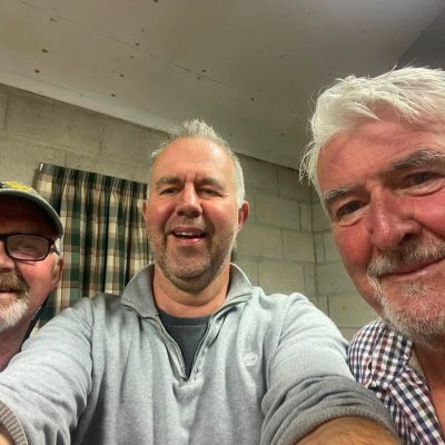 BAC = Dessie Smyth Cup competition on the River Bann on 25 July 2026. Geoff Hylands 2nd, Roger McClements 1st and Trevor Jones 3rd.